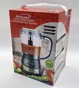 Brentwood FP-549BK 3 Cup Food Processor Black 200W Stainless Steel Blades NIB - Picture 1 of 15