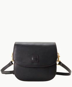 Dooney & Bourke Florentine Saddle Bag Black/Black Color - Picture 1 of 11
