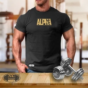 Camiseta Alpha Gimnasio Ropa Culturismo Entrenamiento Entrenamiento Fitness Músculos MMA Top - Imagen 1 de 28