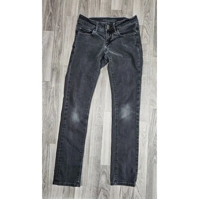 Banana Republic Womens Size 0 Classic Skinny Black Grey Denim Jeans - Image 1 of 4