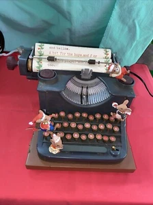 Máquina de escribir animada ratones musicales Enesco All We Want For Christmas funciona leer - Imagen 1 de 15