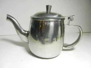 Lion General Bentley Individual Stainless Steel Hinged Lid Teapot-Korea # 4013 - Picture 1 of 4