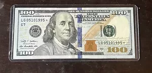 $100 Star Note Birthday Anniversary Serial # 05101995 May 10th 1995 05/10/1995 - Picture 1 of 3