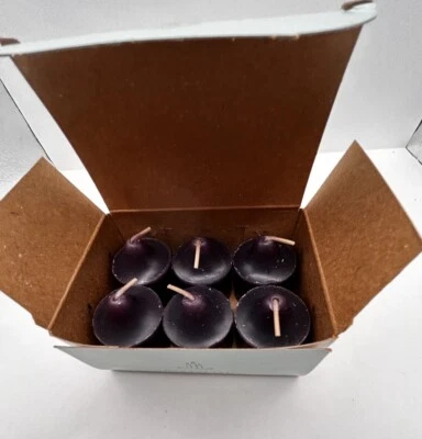 PARTYLITE 6-pack VOTIVE Candles BLACK CHERRY V0682 Retired NOS In Box - Photo 1/4