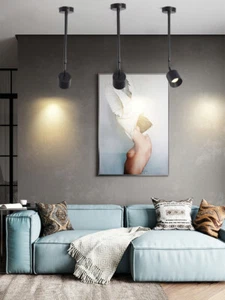 COB LED Picture Spotlight Wall Light Retractable Long Arm Ceiling Lamp Fixture - Picture 1 of 23
