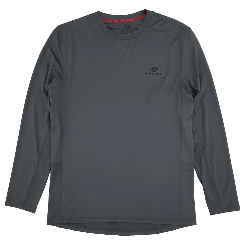 Realtree Mens Gray Long Sleeve Wicking Flex Performance Shirt - Image 1 of 1