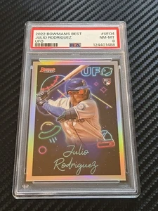 2022 BOWMAN'S BEST BOWMAN UFO #UFO4 JULIO RODRIGUEZ PSA 8 - Picture 1 of 2