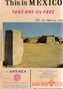 This is Mexico. Mexico's Weekly Visitors' Pocket Guide. Dec. 22, 1984 No. 1339. - Bild 1 von 1