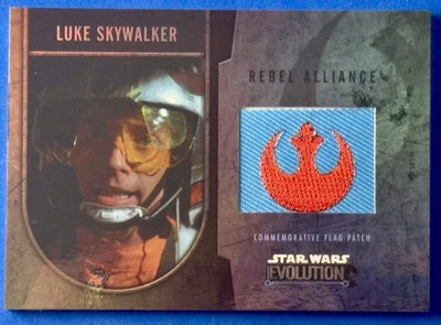 2016 Star Wars Evolution Rebel Alliance Flag Patch Luke Skywalker 80/170 - Image 1 of 3