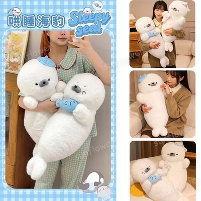 Cojín para dormir lindo animal de felpa sello de dibujos animados 70 cm Foto 1 de 4