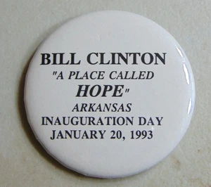 Bill Clinton Arkansas Inaugural campaign pin button political - Picture 1 of 1