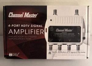 Amplificador de Señal Channel Master 4 Puertos HDTV Modelo # CM-3414 Nuevo Caja Abierta - Imagen 1 de 5