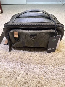 New Guess Los Angeles Crossbody Bag Fanny Pack LA Monogram Green Olive Men's NWT - Picture 1 of 7