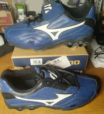 Mizuno 9 Spike Classic Royal FB43LRY Baseball Metal Cleats New in Box size 10.5 - Image 1 of 4