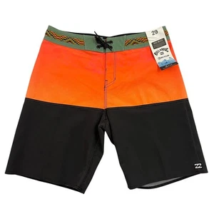 Billabong Boardshorts Size 29 Orange Azetc Trim Fifty50 Panel Pro Swim Trunks - Picture 1 of 12