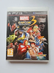 Sony Playstation 3 PS3 Marvel Vs Capcom 3 Fate of Two Worlds w/ Manual - Picture 1 of 3