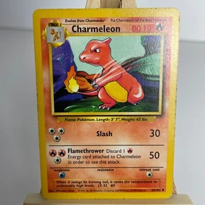 Charmeleon 24/102 Base Set Unlimited Uncommon Pokemon Heavy Play+ - Picture 1 of 4