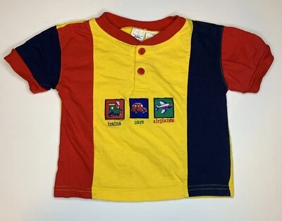 Camiseta Bebé Vintage Años 90 18 Meses Retro Bloques de Color Automóvil Temática TKS Bebé Foto 1 de 4