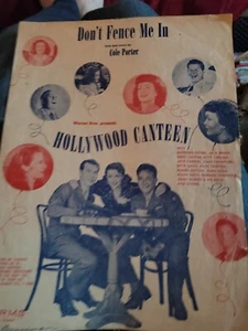 Don't Fence Me In Cole Porter 1944 Warner Bros Sheet Music Hollywood Harms SM1 - Picture 1 of 5