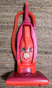 Vintage Dirt Devil Junior 2 in 1 Upright Play Vacuum Orange Pink Kids AS IS - Picture 1 of 18