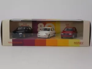 Norev YOUNGTIMER Renault 5 GT Turbo + Clio Williams + Peugeot 205 1/43 479992 - Foto 1 di 2