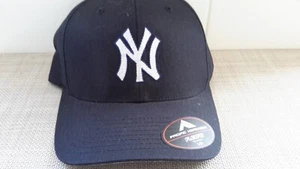 New York Yankees MLB Team Pacific Headwear Flexfit Hat Navy L/XL 7 3/8-8 NWT - Picture 1 of 7