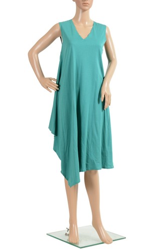 Abito a tunica Maison Margiela MM6 Donna Verde Senza Maniche US S IT 40