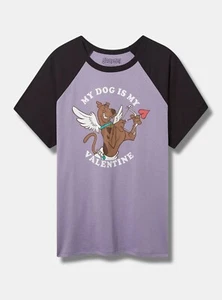 Camisa Torrid Scooby Doo Día de San Valentín Púrpura Nueva con Etiquetas Nueva 2X - Imagen 1 de 9