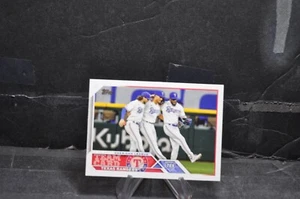 baseball topps 2023 Base Set Series One #292 Texas Rangers Team Card mlb - Bild 1 von 6