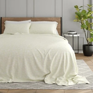 Kaycie Gray Fashion 4 Piece Ultra Soft 100% Microfiber Wheat Bed Sheet Set - Picture 1 of 19