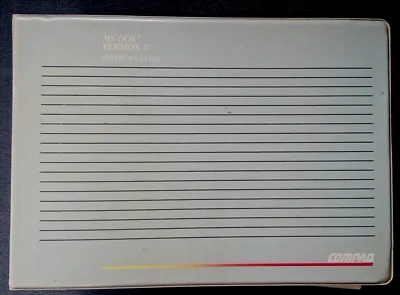 Vintage 1985 Compaq MS-DOS Version 3 Reference Guide Manual Genuine Original - Image 1 of 3