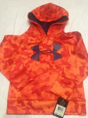 Casa rodante Under Armour naranja brillante camuflada con logotipo para todas las estaciones talla 4 para niños $43 nueva con etiquetas Foto 1 de 2