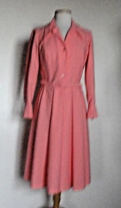 Vintage 50er Jahre Marjorie Montgomery California Pfirsich Shirt Taille Kleid - Gr. 12 - Bild 1 von 5