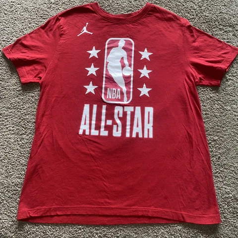 2022 NBA All-Star Devin Booker T-shirt Red #1 75th Anniversary Phoenix Suns Cover