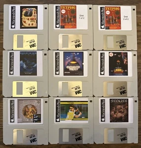 Vintage Apple Macintosh Classic Plus Game Pack 4 On New 800K Double Density Disk - Picture 1 of 1