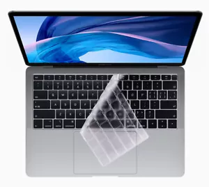 Protector de teclado TPU ultra delgado transparente para Apple MacBook Air 2020 13 pulgadas M1 UE - Imagen 1 de 7