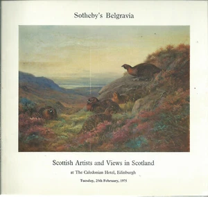 RARE - SOTHEBY’S Belgravia Scottish Art Views in Scotland Auction Catalog 1975 - Imagen 1 de 1