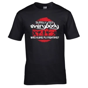 Surely Not Everybody Was Kung Fu Fighting? T-Shirt - Parody Mens Joke Gift Top - Picture 1 of 2