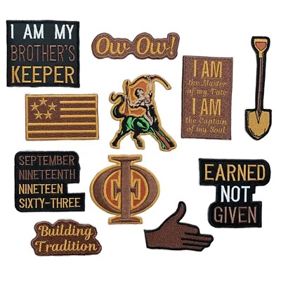 i-Phi 11 PATCH BUNDLE, Embroidered, Iron-On, Sew-On, Iota Phi Theta Fraternity - Image 1 of 3