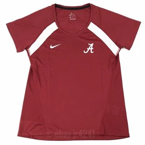 Nike Alabama Crimson Tide Dry Crew Shirt Miler Top Women's Medium Red 923291 - Picture 1 of 2