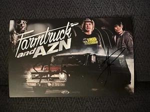 Street Outlaws Farmtruck & AZN signierte Quick Performance Promo Karte 2024 PRI Show - Bild 1 von 1