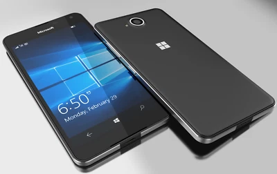 Microsoft Lumia 650-16GB-4G- (Unlocked) -Black- Window 10- Smartphone-Single sim - Image 1 of 4
