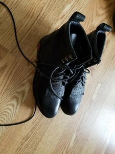 Ladies Justin Black Leather Lace Up Roper Western Boots sz: 7 B - Picture 1 of 12