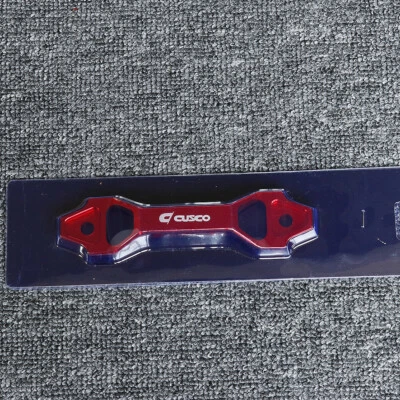 JDM Red Billet Aluminum Battery Tie Down Fasten Bracket Holder 145mm - Image 1 of 4