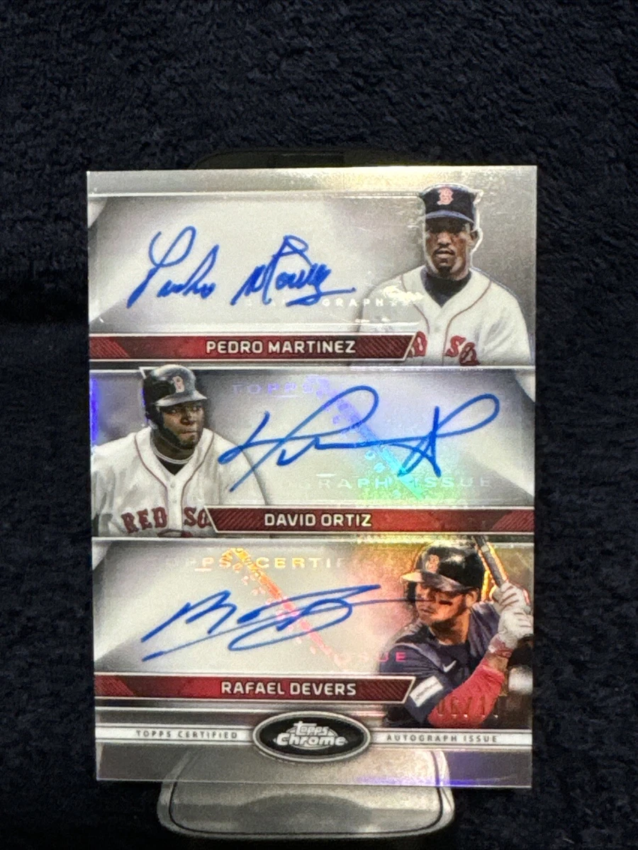 David Ortiz Boston Red Sox Topps Autographed Baseball Trading