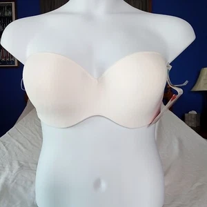 Lilyette Bali Bra Women's 40C Strapless Contour Full Figure White w/straps 0929 - Picture 1 of 9