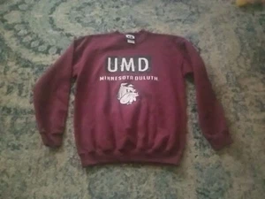 CI UMD Minnesota Duluth Athletic Sweatshirt Cotton Bordo Kids Youth Size L - Picture 1 of 15