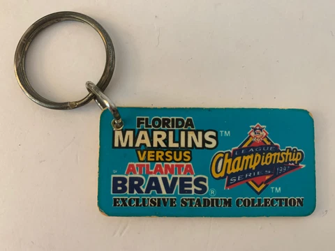 Florida Marlins Keychain Marlins vs Atlanta Braves Exclusive Collectible 1997 Cover
