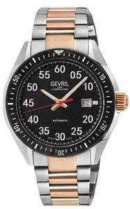 Gevril Mens 48303B Ascari Swiss Automatic SW220 Exhibition Caseback Steel Watch - Picture 1 of 10