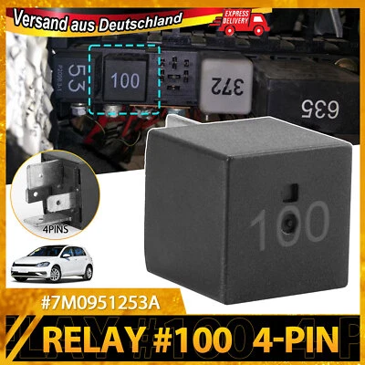 Relais 100 Arbeitskontaktrelais für AUDI A3 A4 SEAT VW GOLF PASSAT POLO SHARAN/ - Bild 1 von 4
